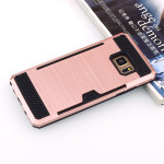 Wholesale Galaxy Note FE / Note Fan Edition / Note 7 Credit Card Armor Case (Rose Gold)